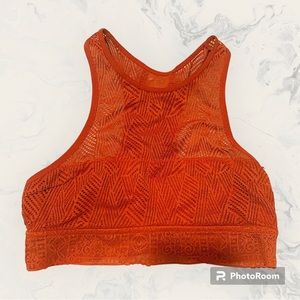 Aerie burnt orange lace bra